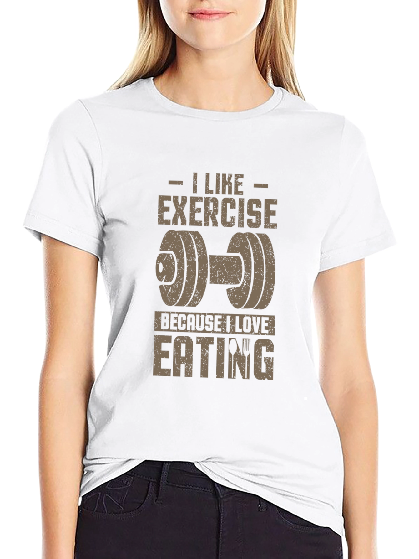 Exercise Lover T-Shirt - Eat to Workout!