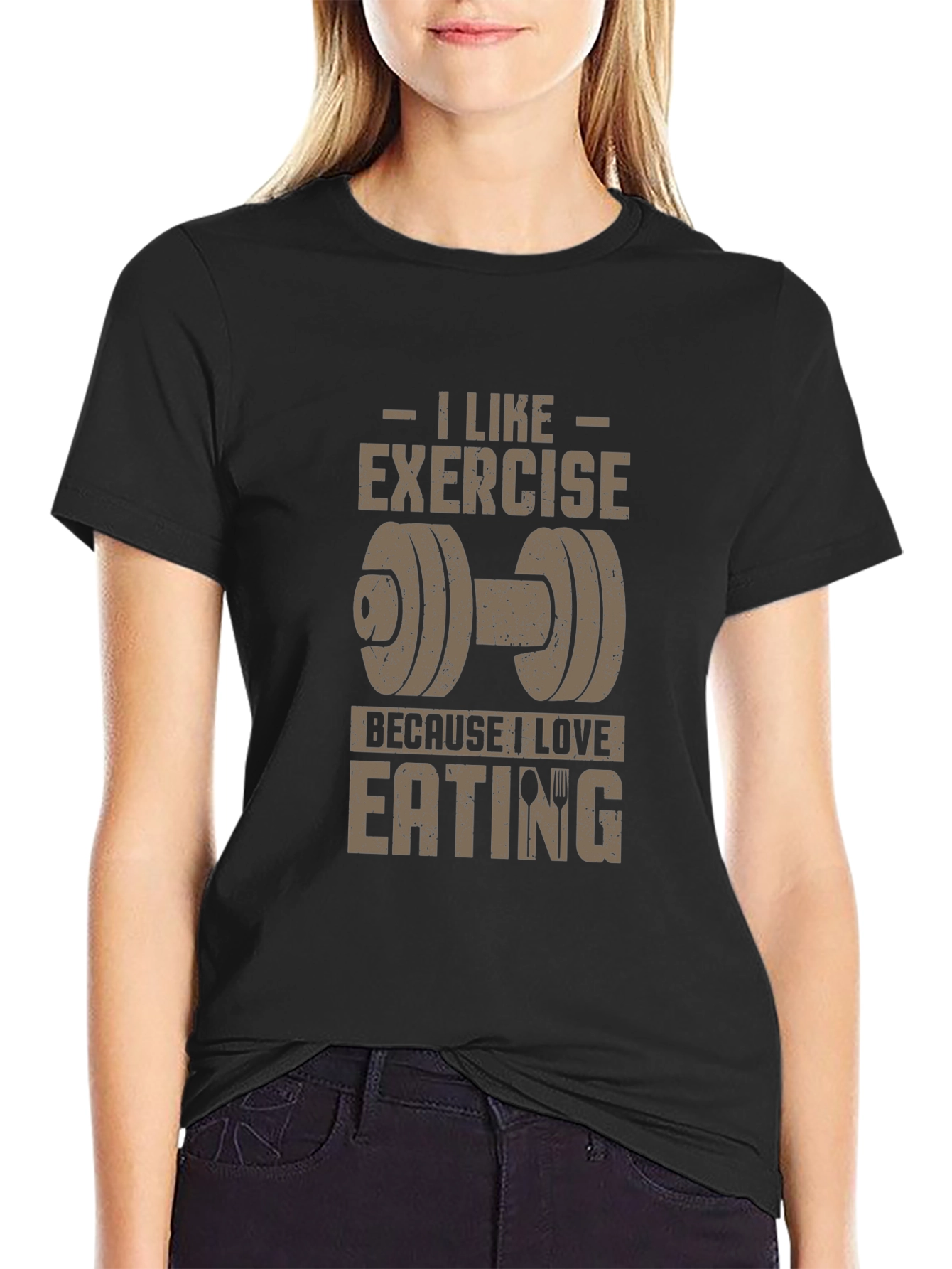 Exercise Lover T-Shirt - Eat to Workout!