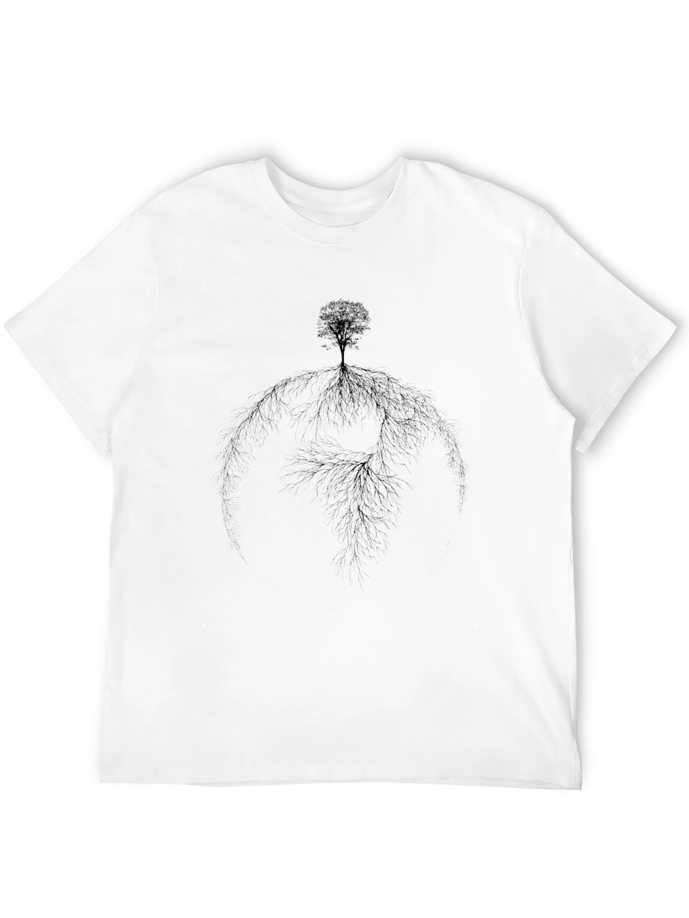 Tree of Life Graphic Tee - Black Cotton Blend