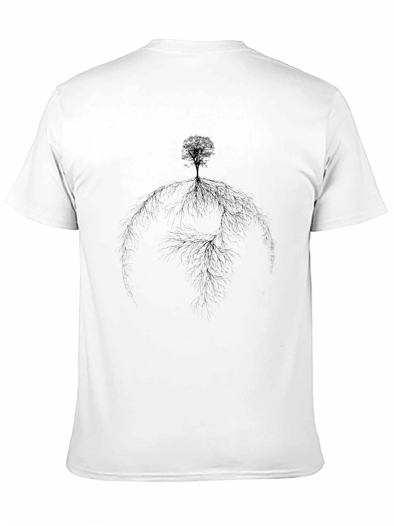 Tree of Life Graphic Tee - Black Cotton Blend