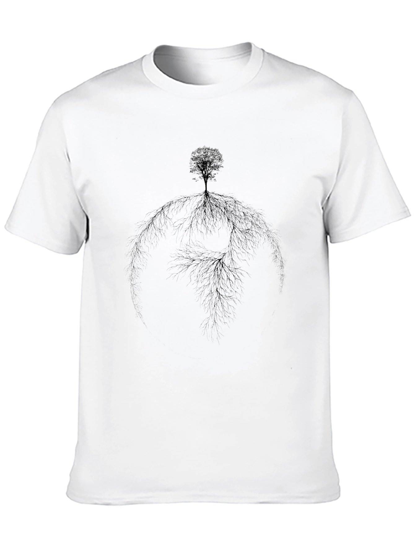 Tree of Life Graphic Tee - Black Cotton Blend