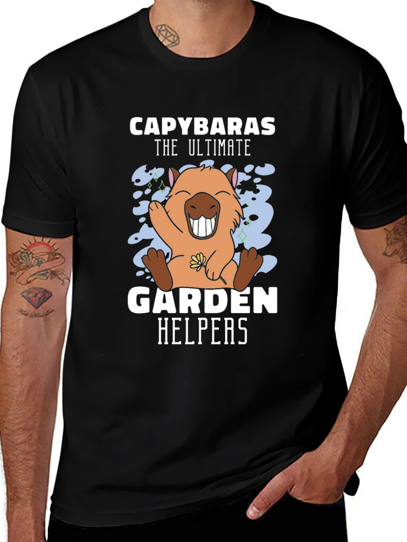 Capybara Garden Helpers Graphic Tee