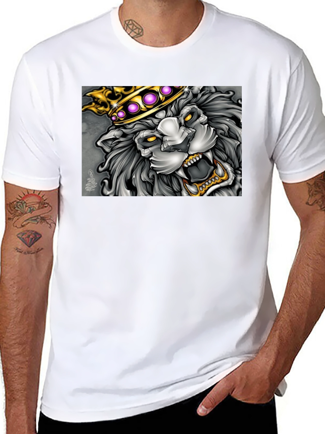 King Lion Graphic Tee - Black