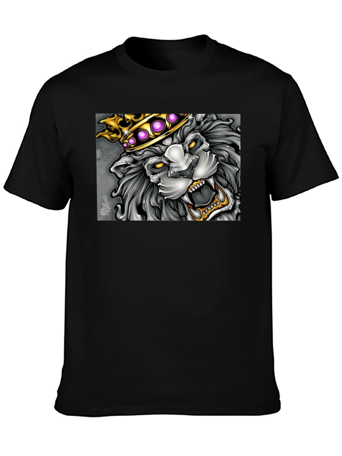 King Lion Graphic Tee - Black