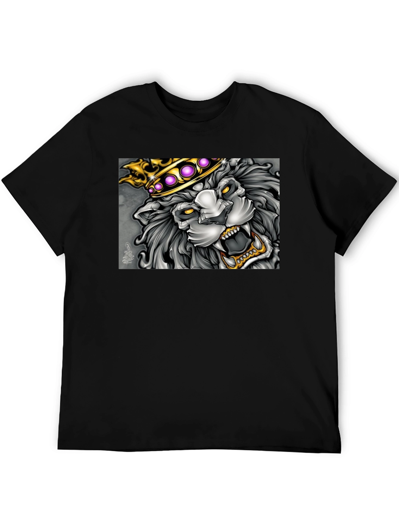 King Lion Graphic Tee - Black