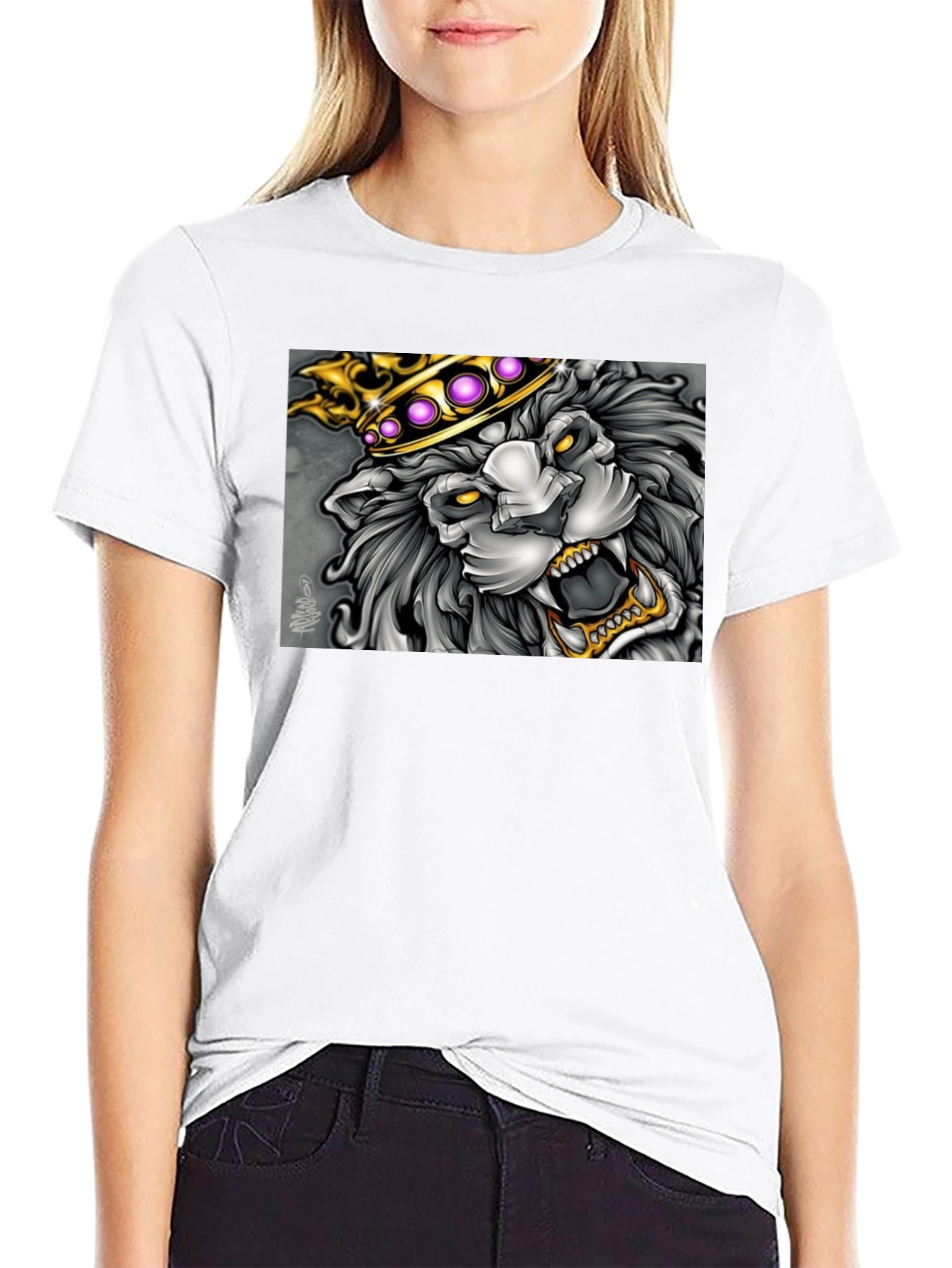 King Lion Graphic Tee - Black