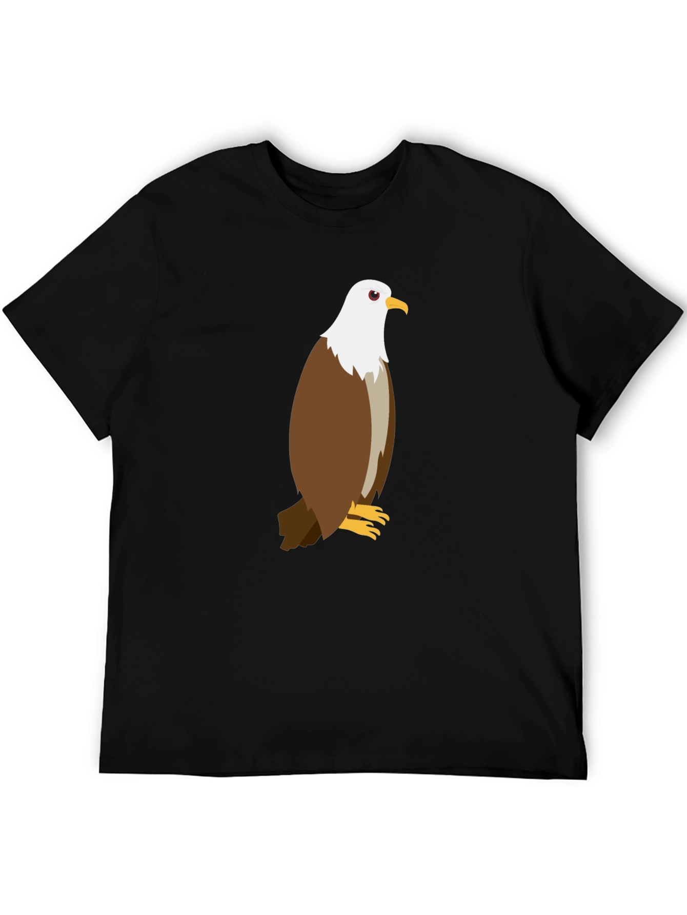 Eagle Graphic Tee - Black Cotton Blend