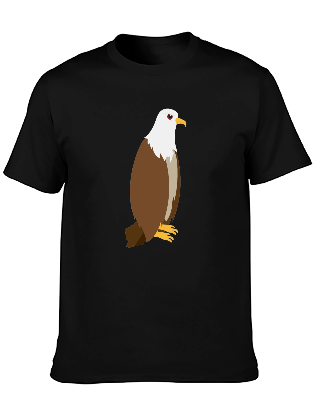 Eagle Graphic Tee - Black Cotton Blend