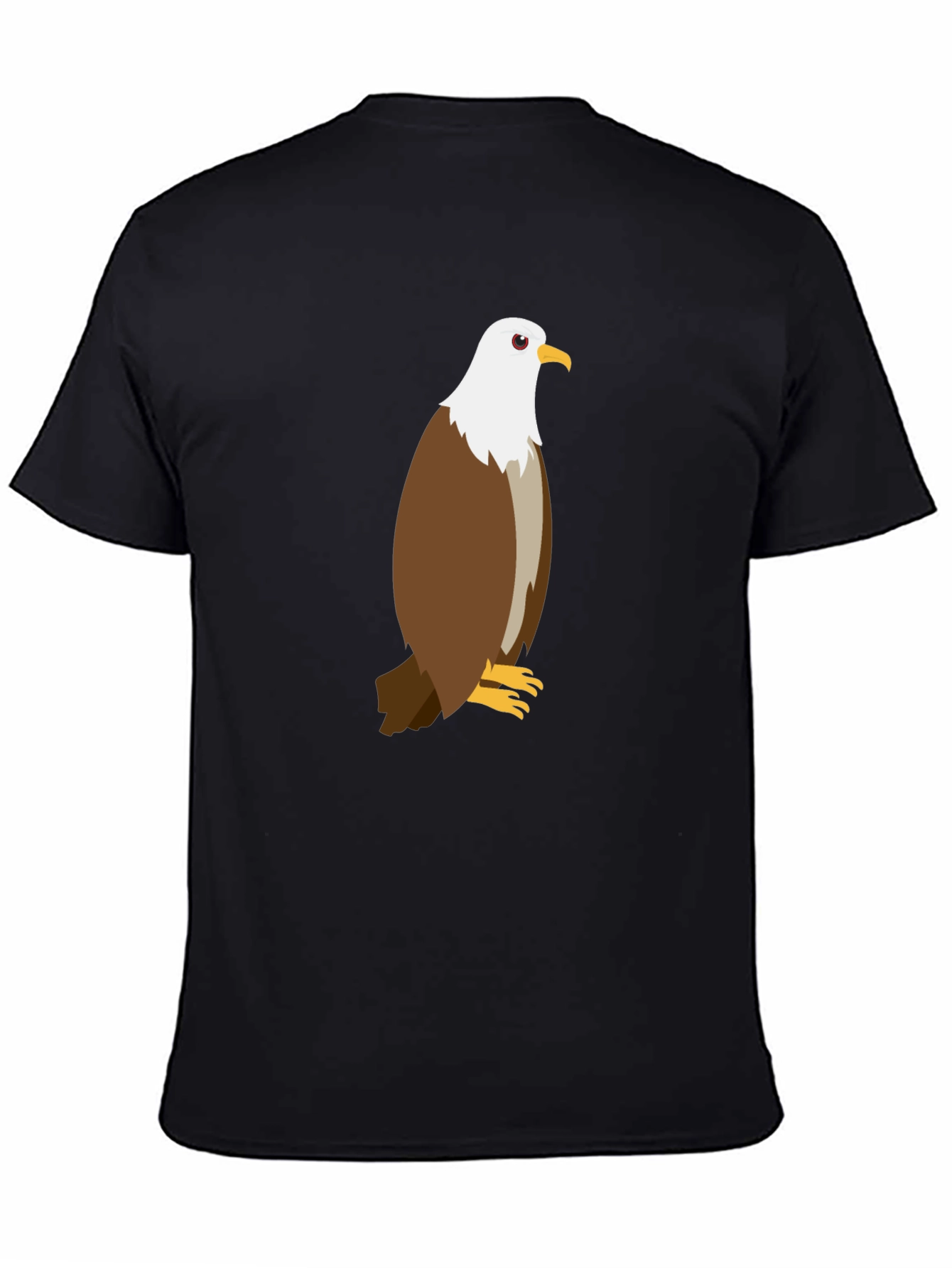Eagle Graphic Tee - Black Cotton Blend