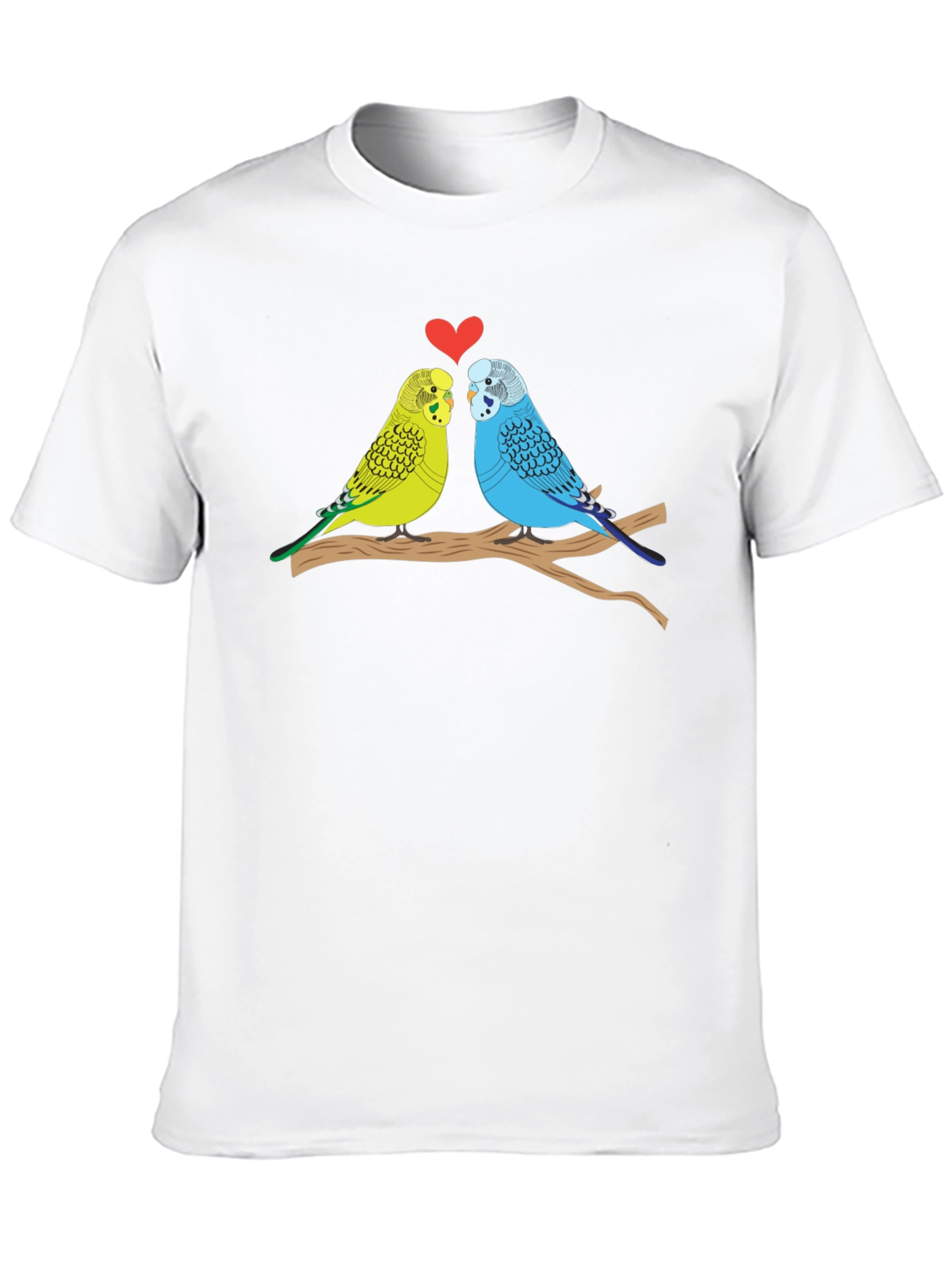 Budgie Love T-Shirt - Cute Bird Couple Tee
