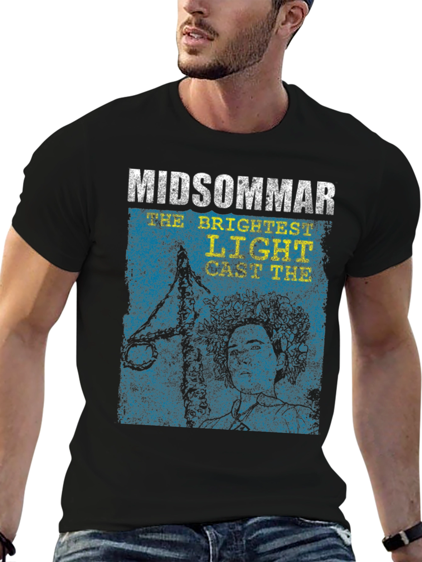 Midsommar Movie Graphic Print Black T-Shirt