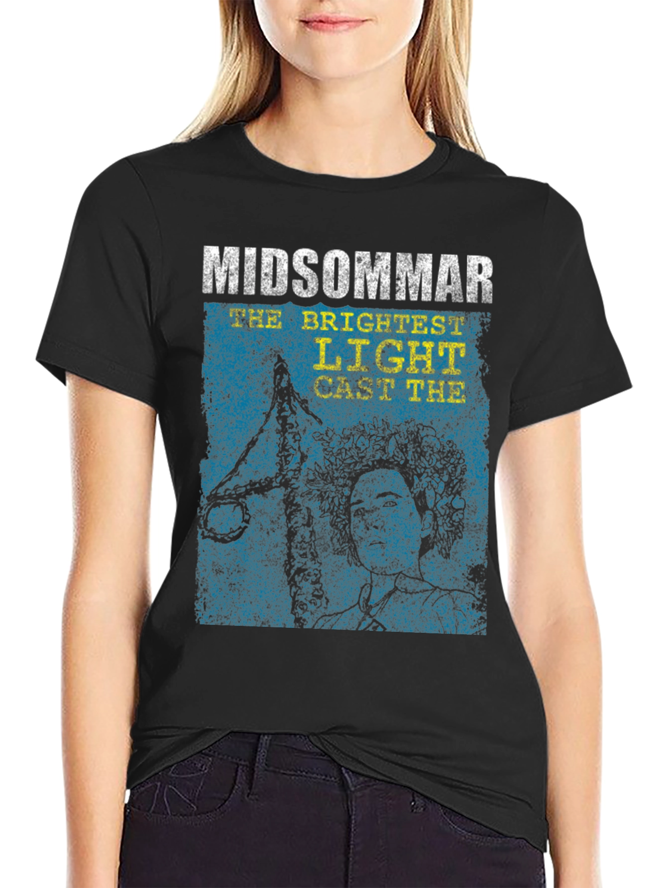 Midsommar Movie Graphic Print Black T-Shirt