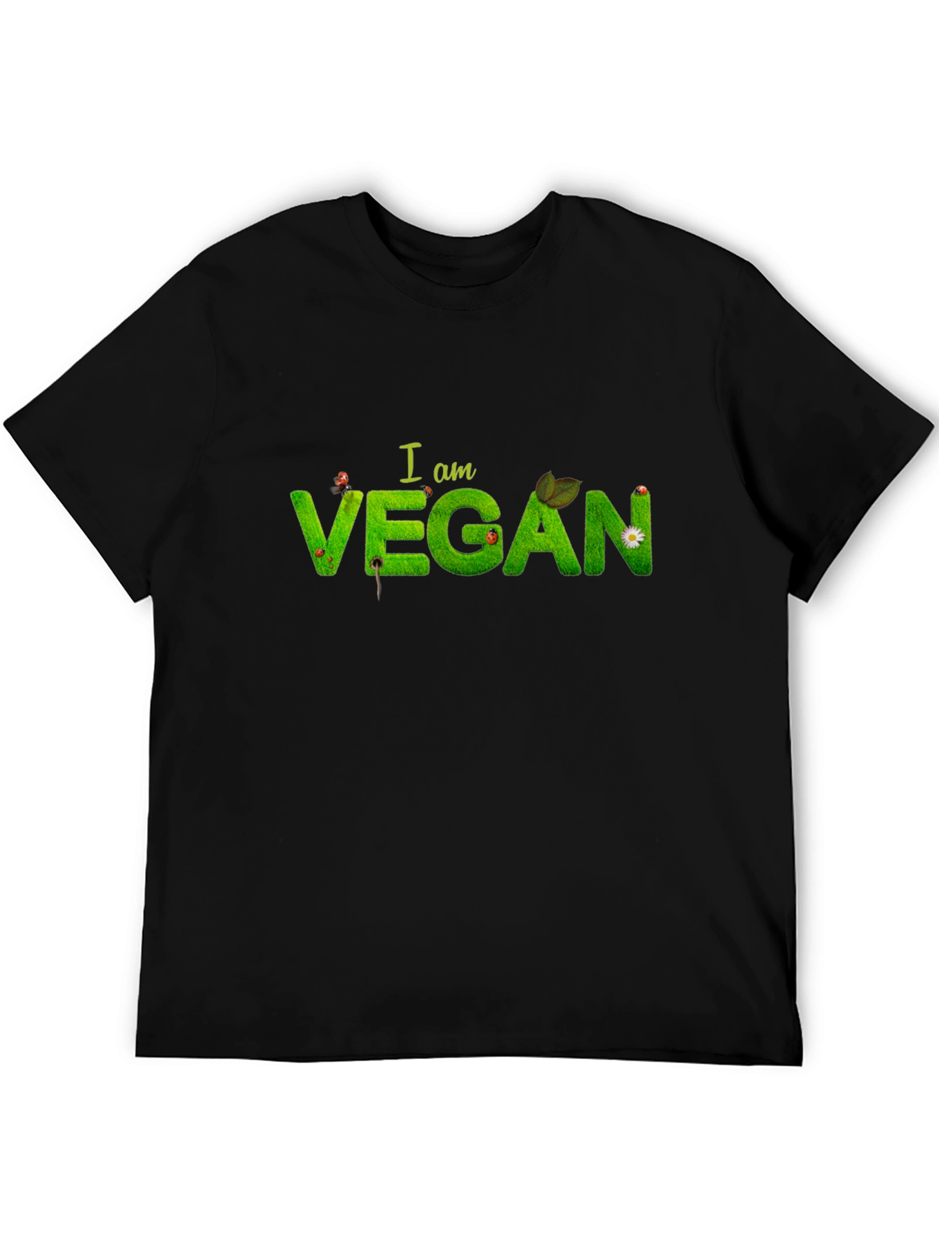 I am Vegan T-Shirt - Nature Inspired Design