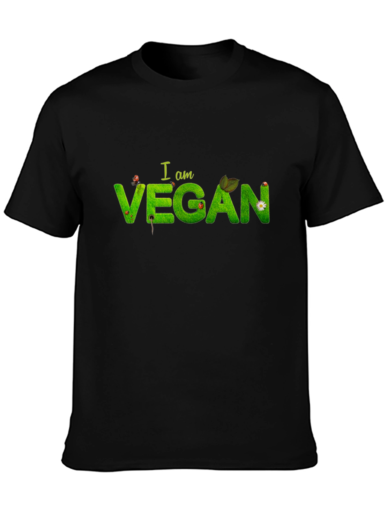 I am Vegan T-Shirt - Nature Inspired Design