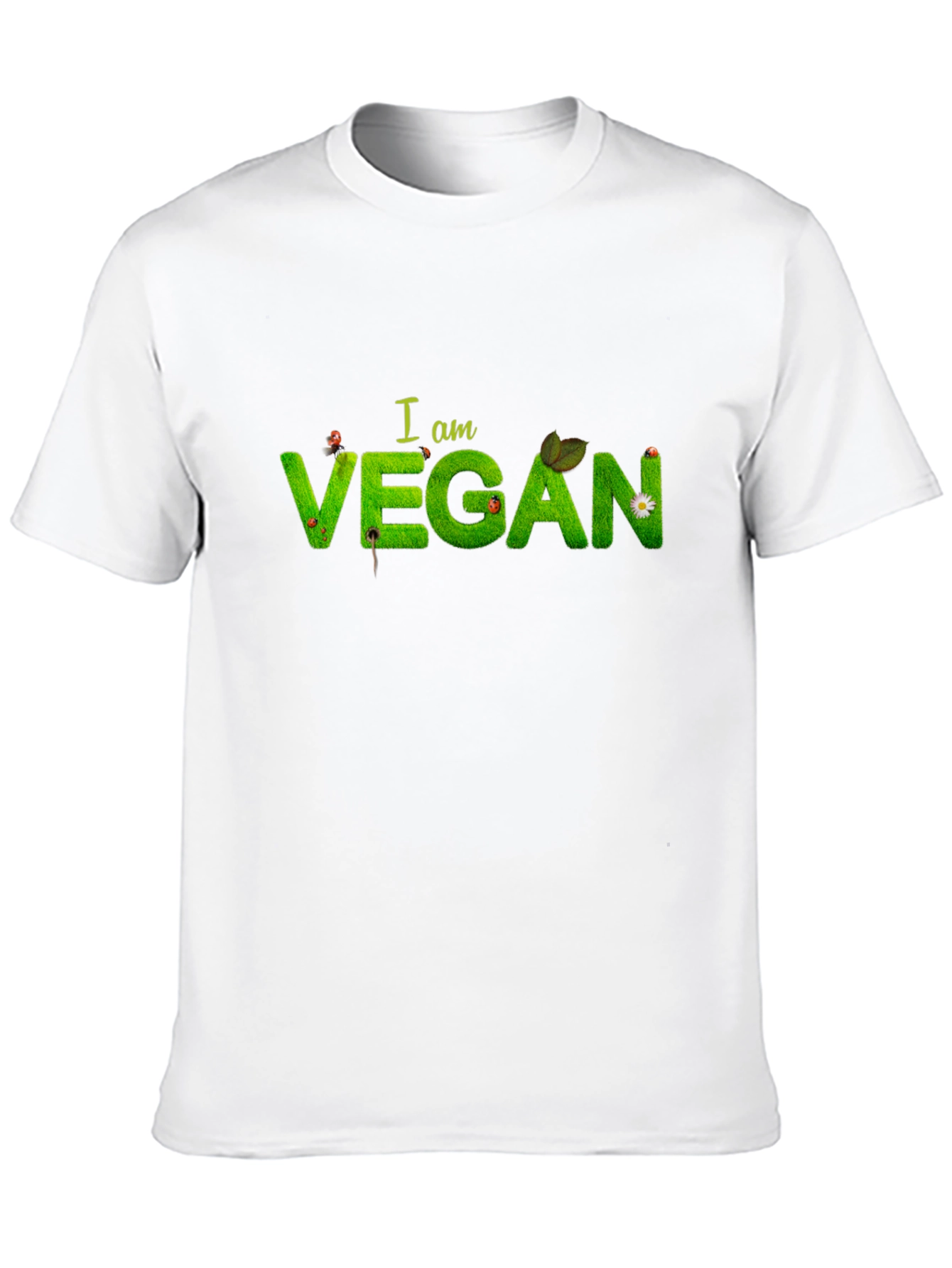 I am Vegan T-Shirt - Nature Inspired Design
