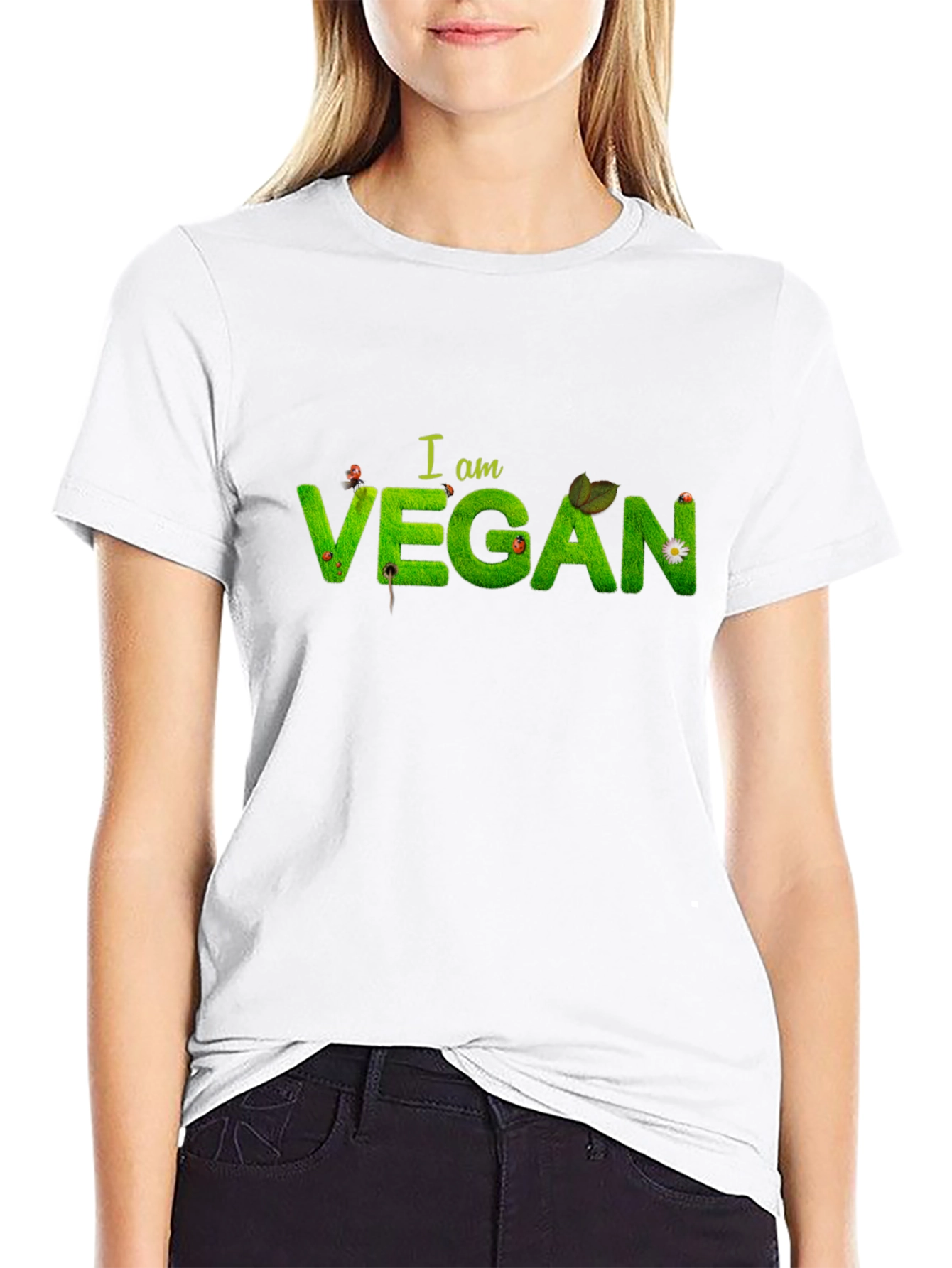 I am Vegan T-Shirt - Nature Inspired Design