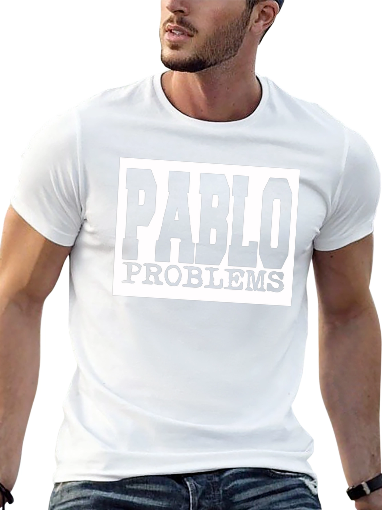Pablo Problems Graphic Tee - Black Cotton T-Shirt