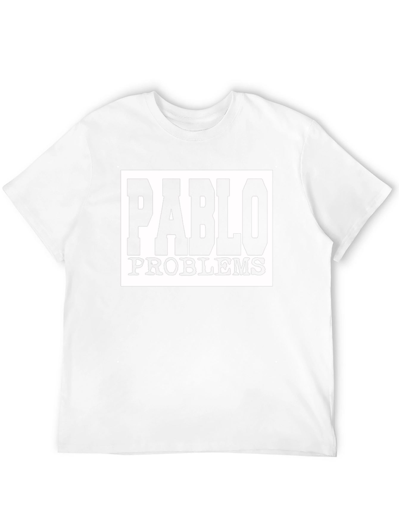 Pablo Problems Graphic Tee - Black Cotton T-Shirt