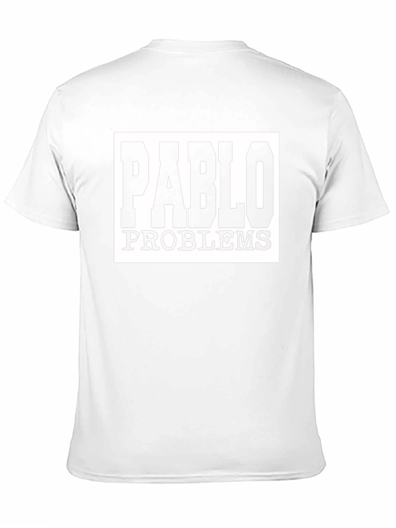 Pablo Problems Graphic Tee - Black Cotton T-Shirt