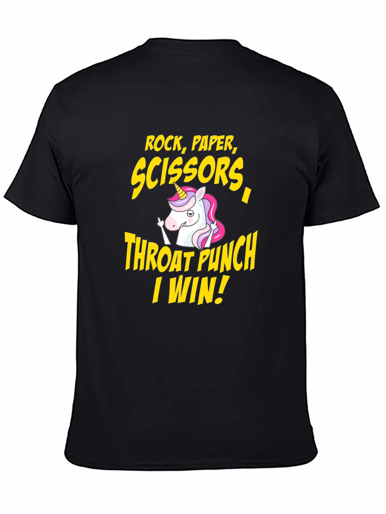 Rock Paper Scissors Throat Punch I Win T-Shirt