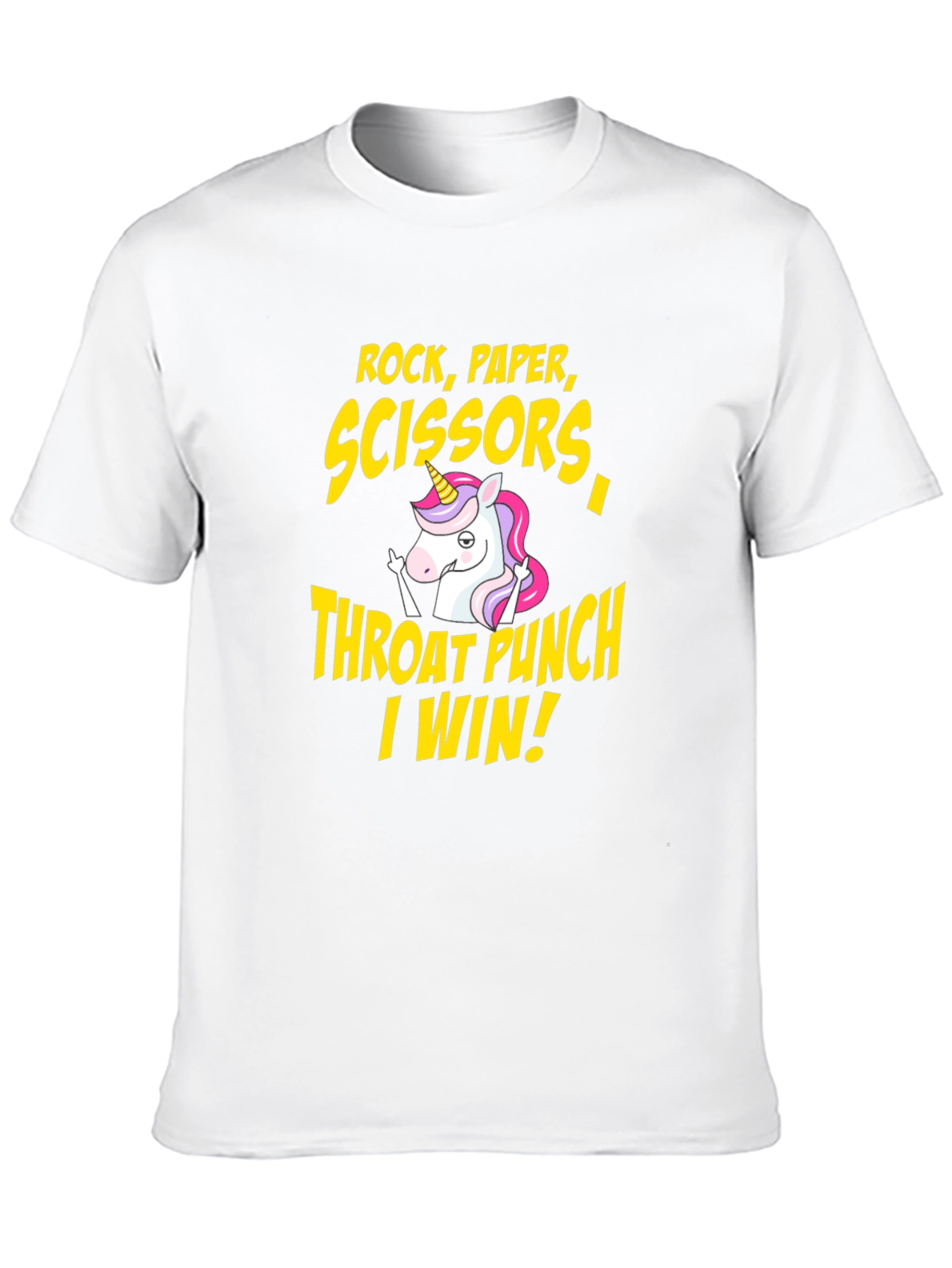Rock Paper Scissors Throat Punch I Win T-Shirt
