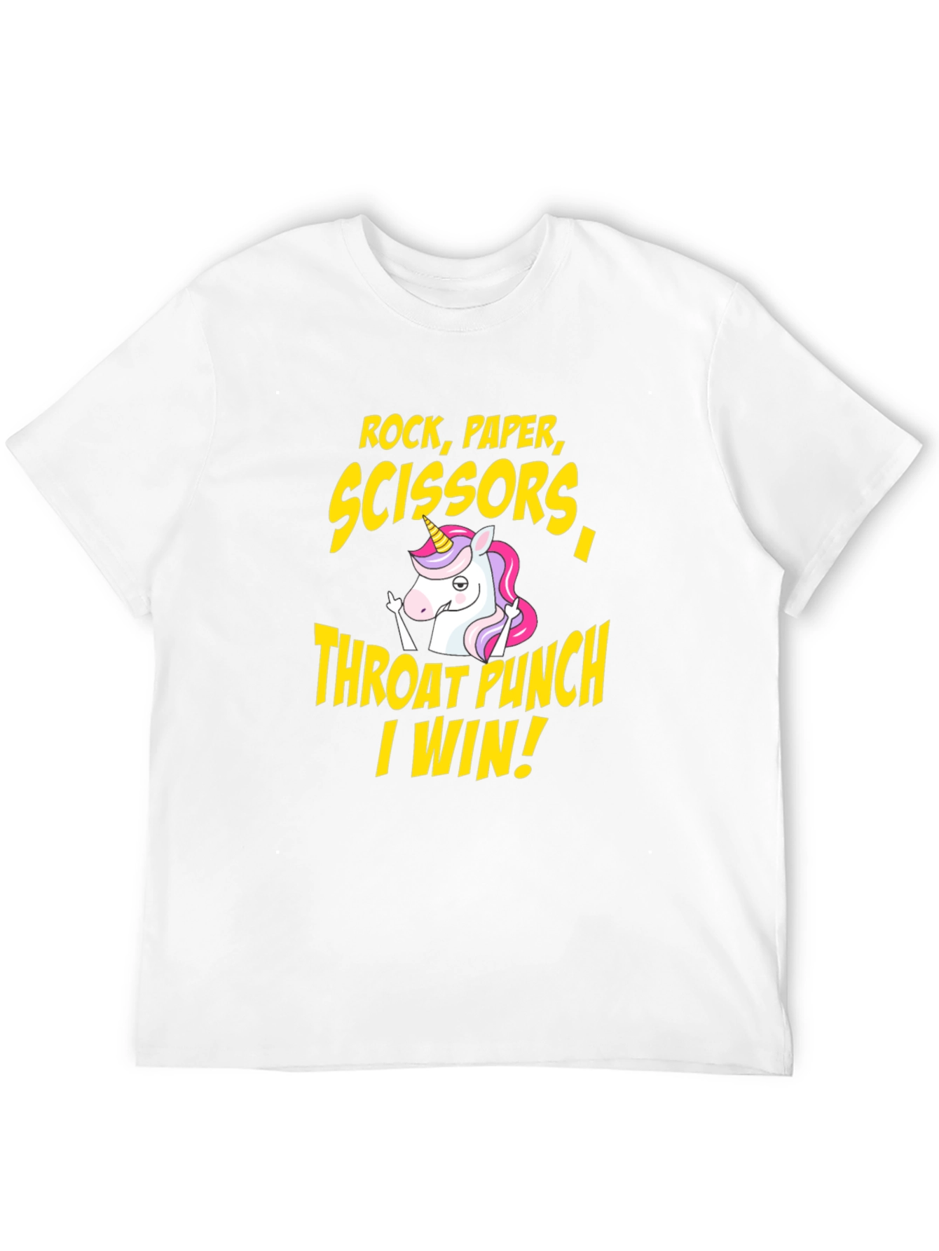 Rock Paper Scissors Throat Punch I Win T-Shirt