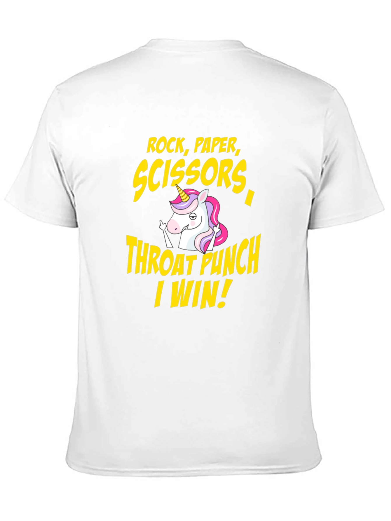 Rock Paper Scissors Throat Punch I Win T-Shirt