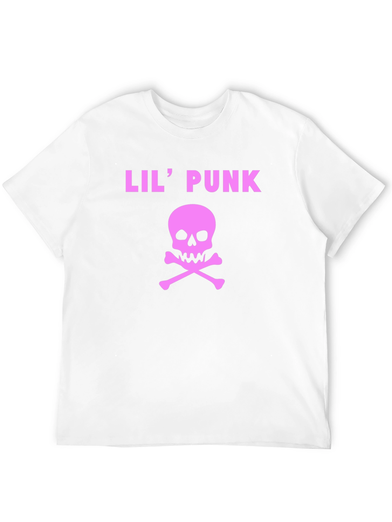 Lil Punk Skull Graphic T-Shirt - Black