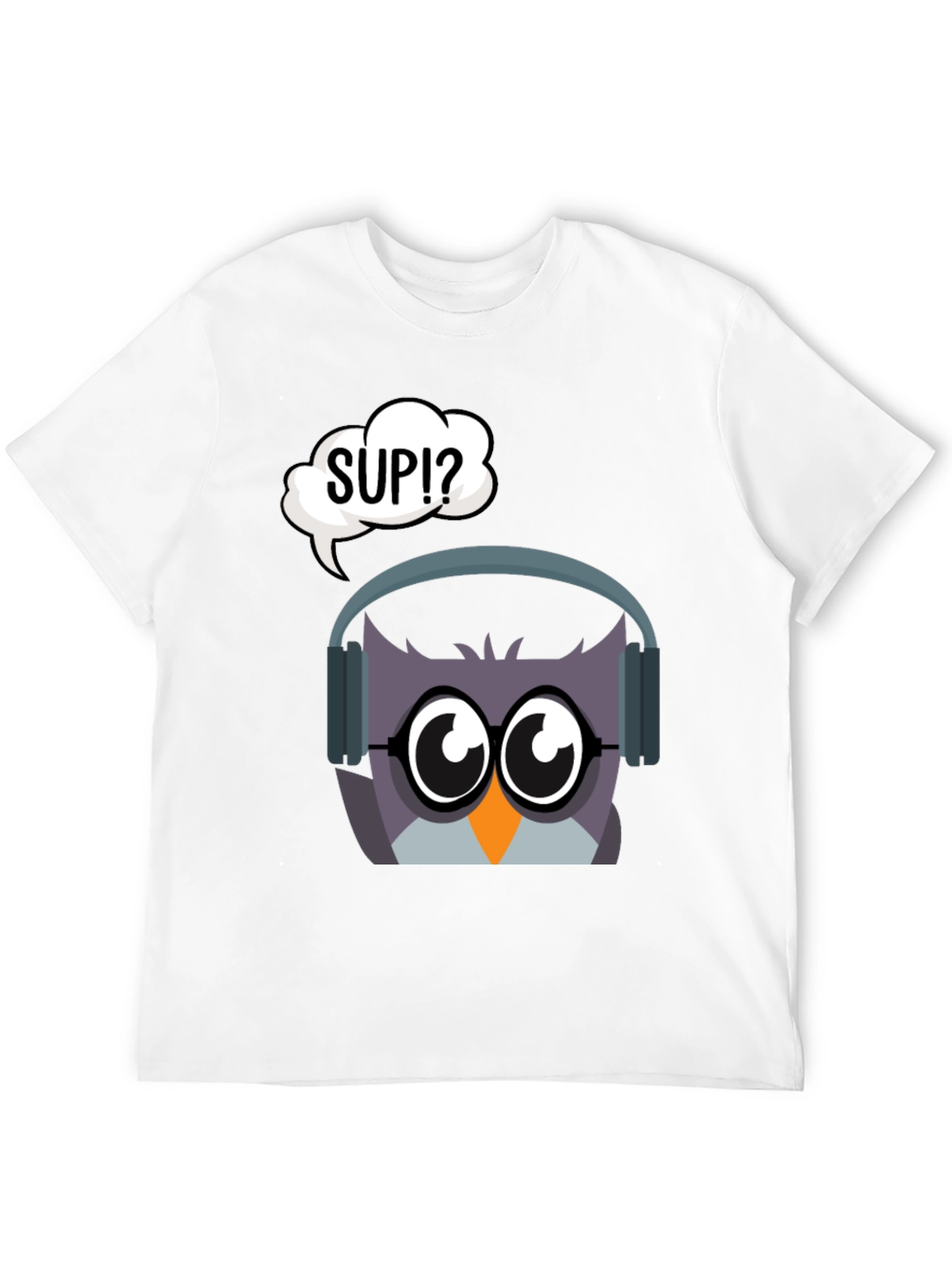 Owl with Headphones Graphic Tee - Sup!?