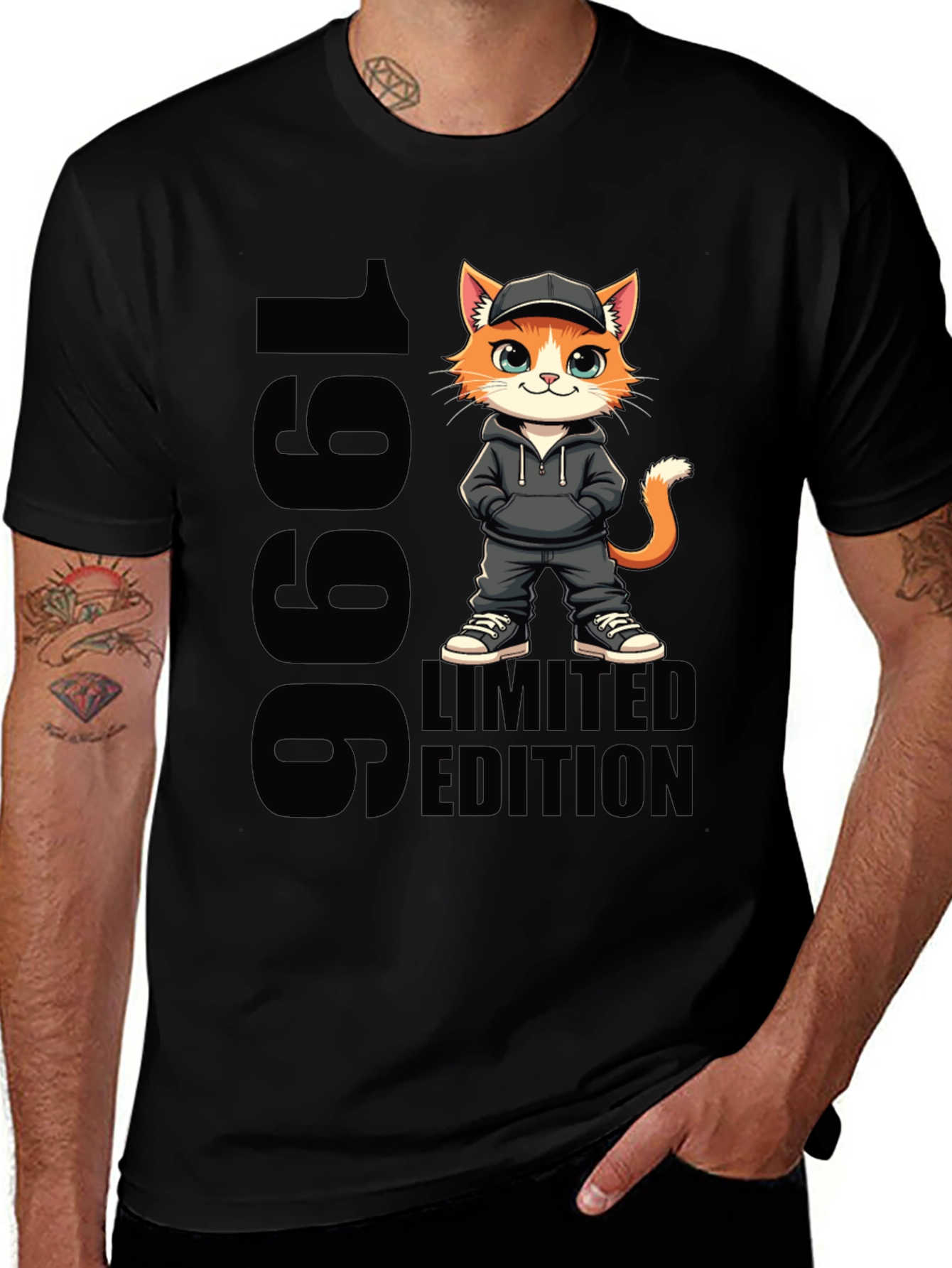 1996 Limited Edition Cat Graphic T-Shirt