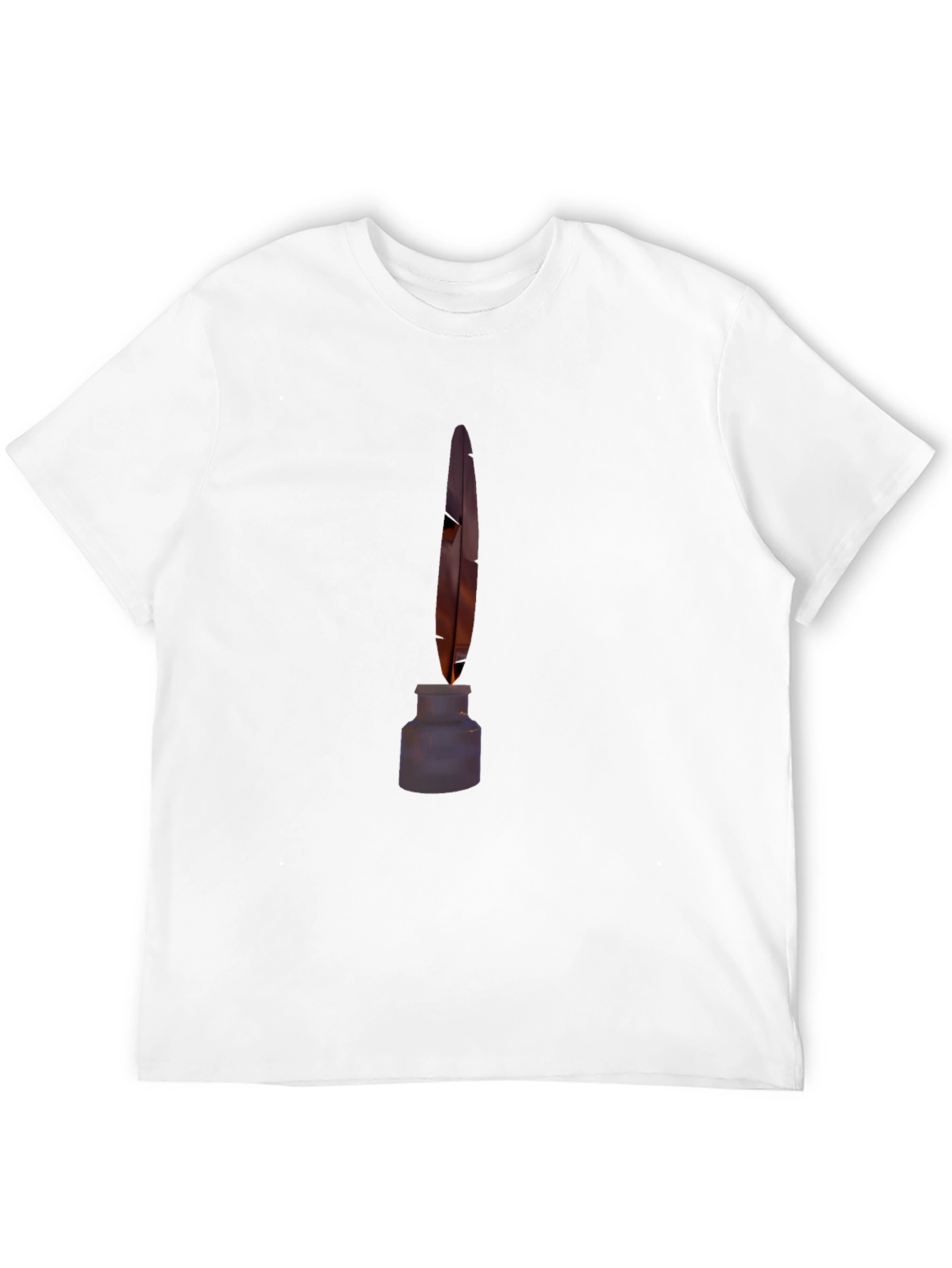 Quill & Ink Black Tee - Classic Writer Style
