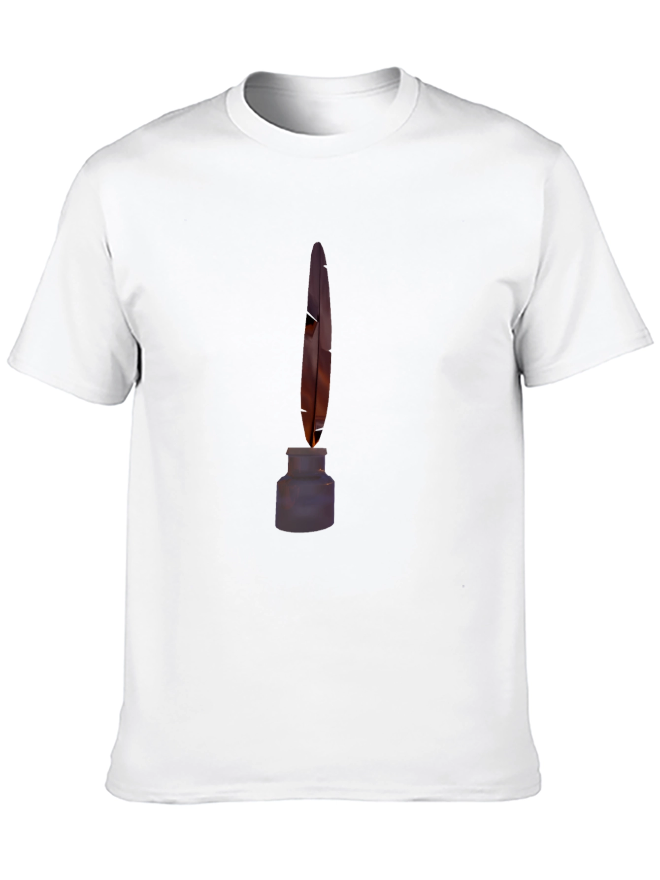 Quill & Ink Black Tee - Classic Writer Style