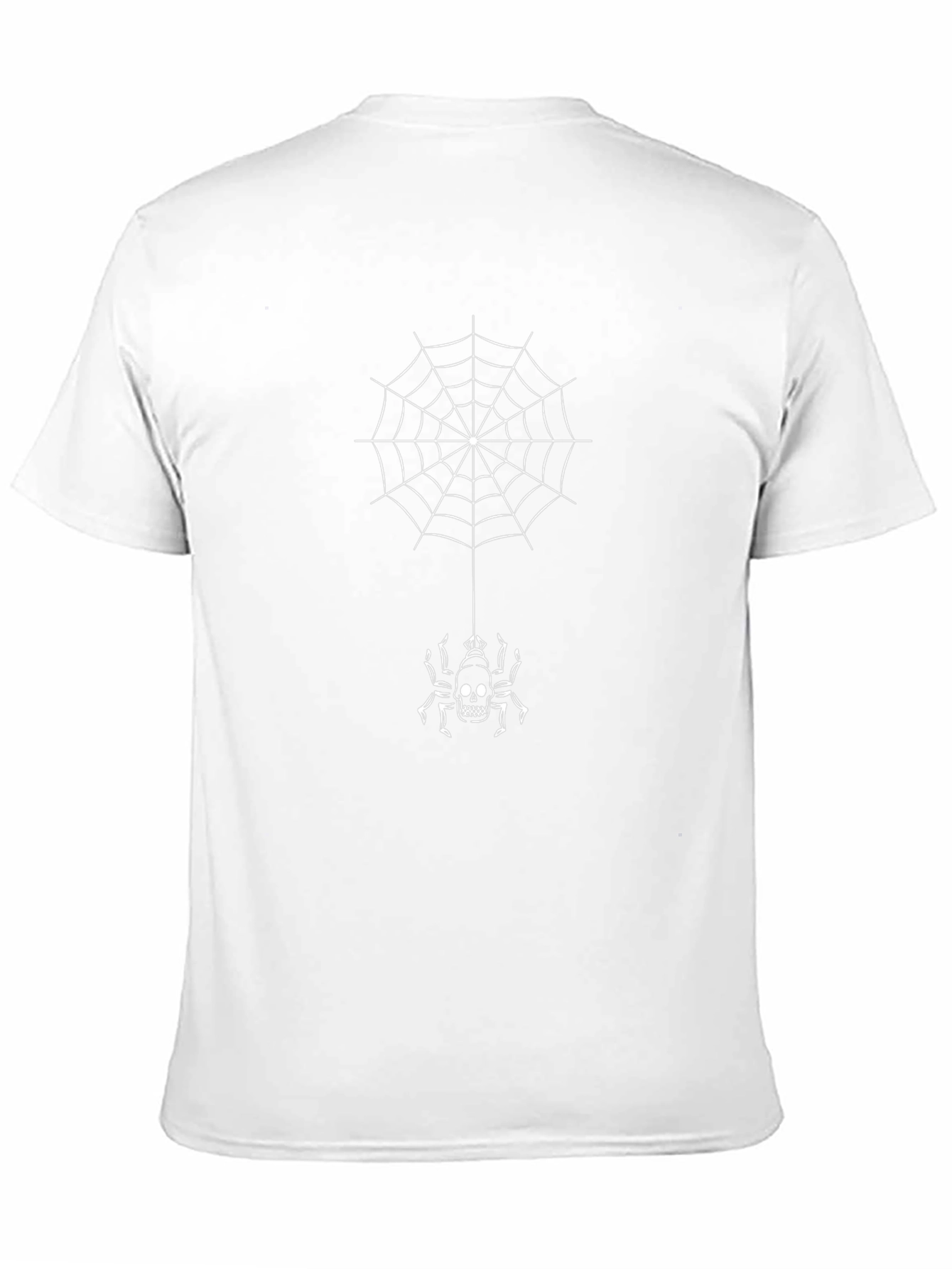 Skull Spider Web Graphic Tee
