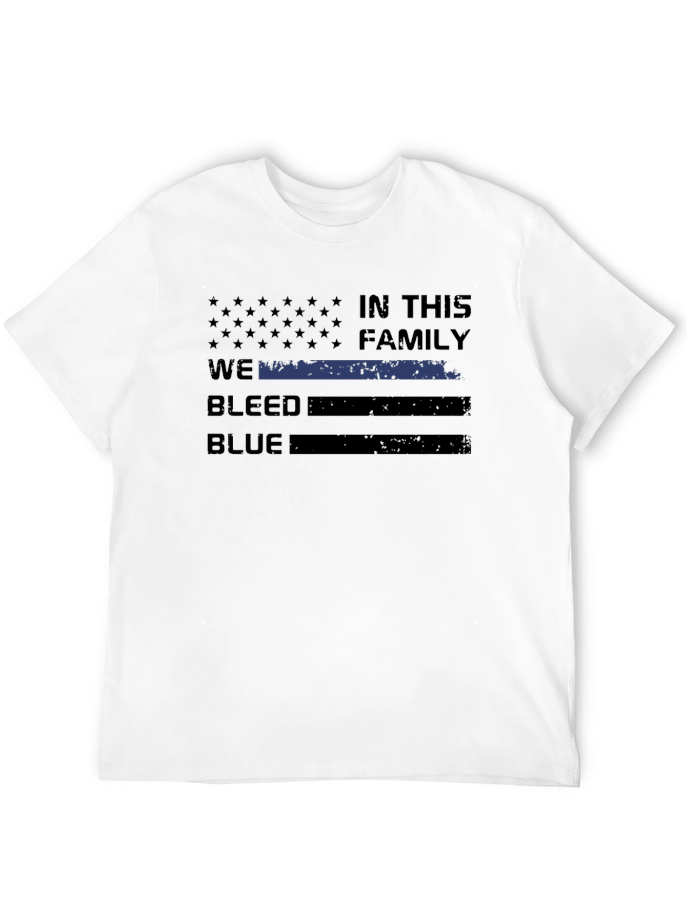 We Bleed Blue T-Shirt - Police Support