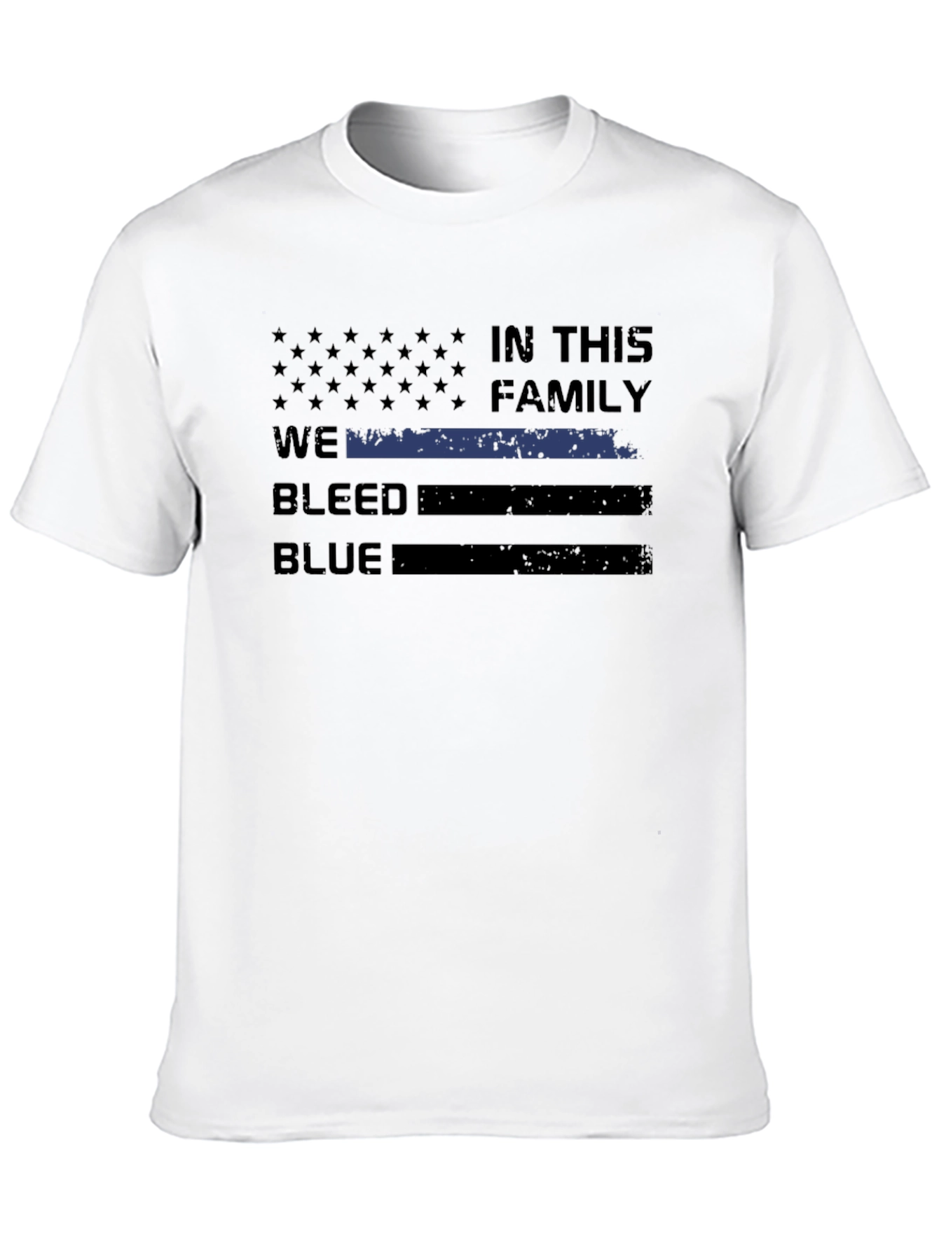 We Bleed Blue T-Shirt - Police Support