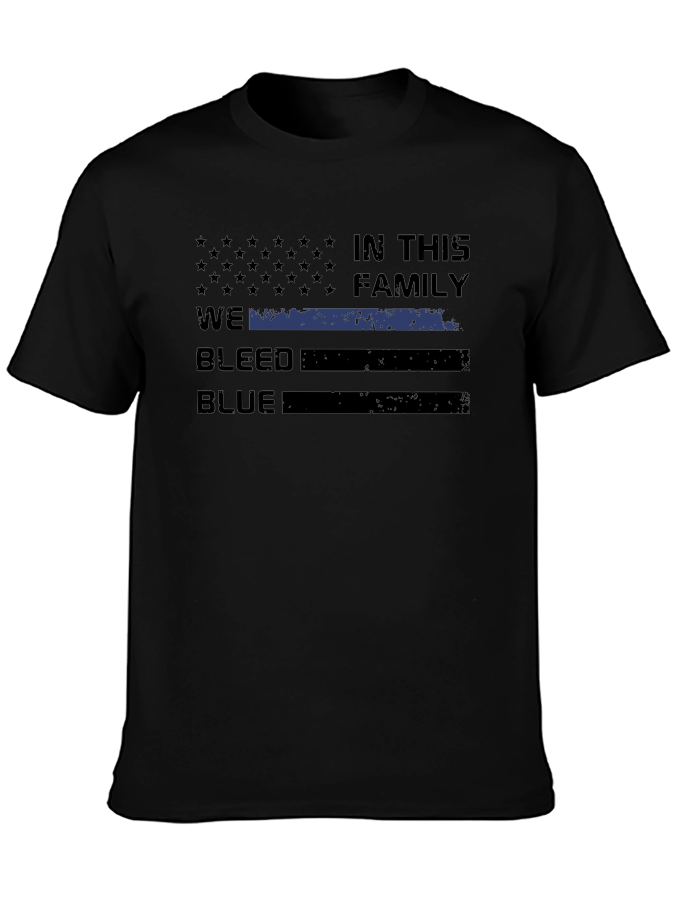 We Bleed Blue T-Shirt - Police Support