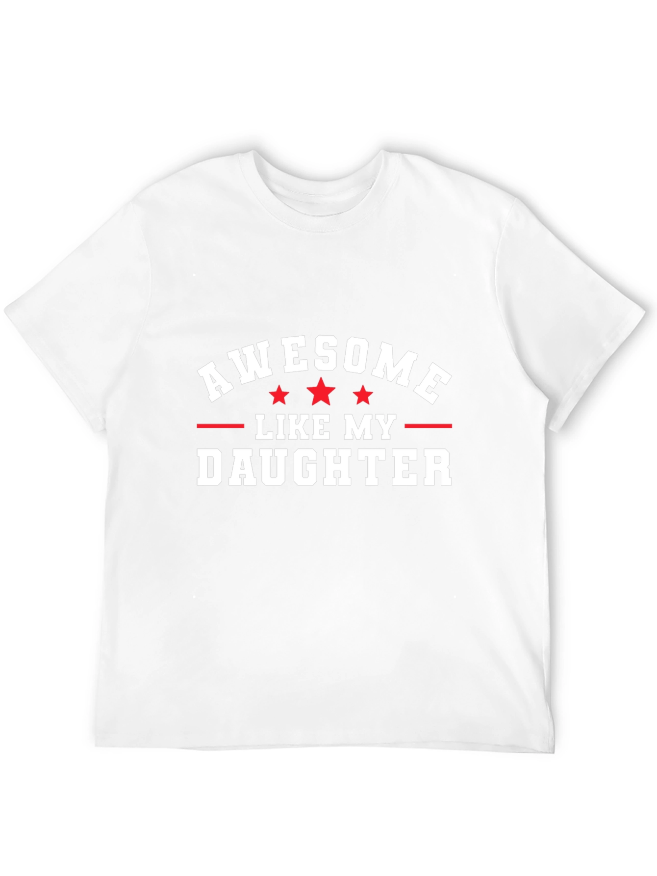 Awesome Like My Daughter Black Graphic Tee