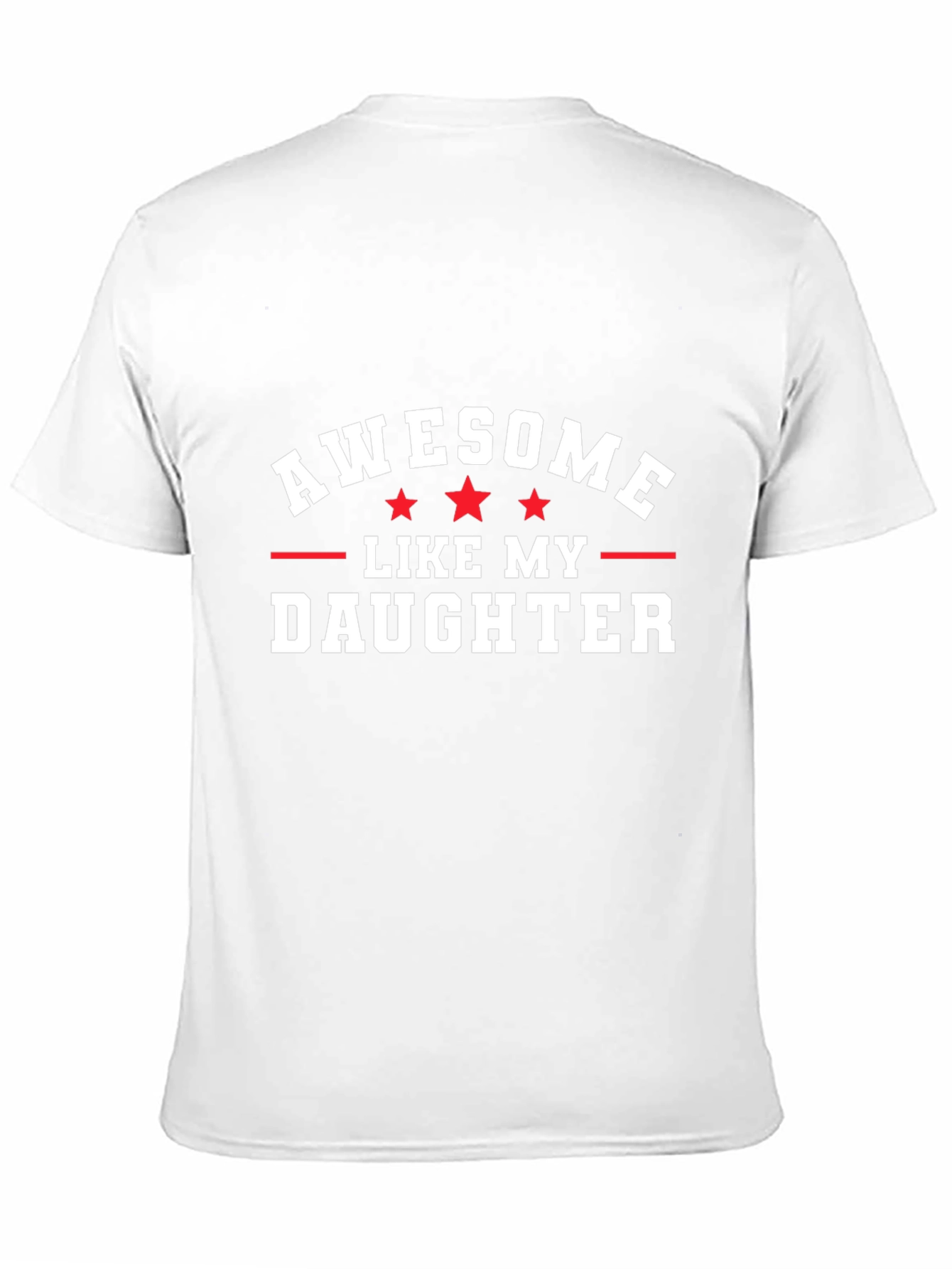 Awesome Like My Daughter Black Graphic Tee