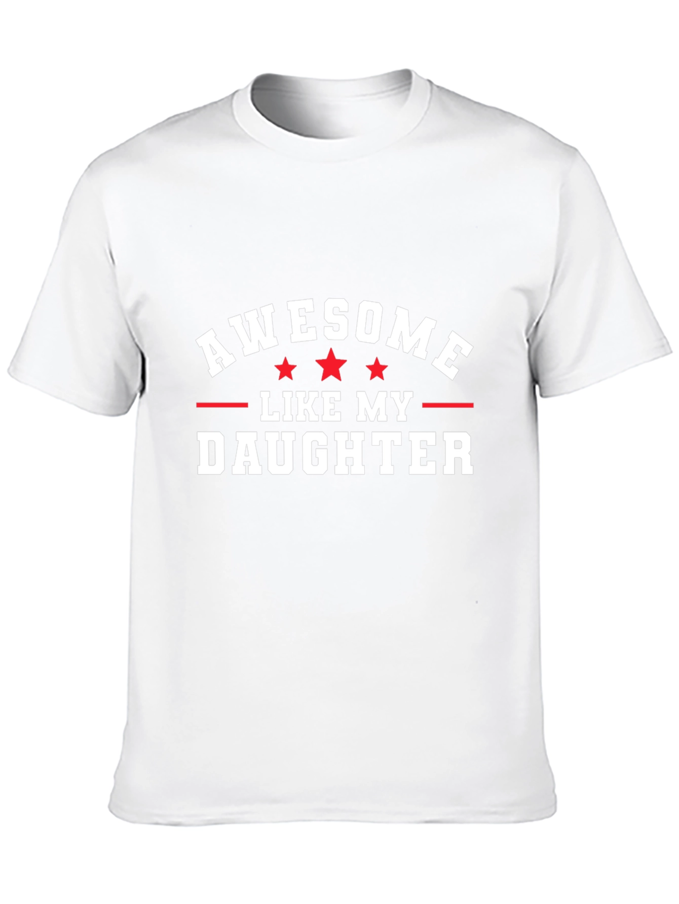 Awesome Like My Daughter Black Graphic Tee