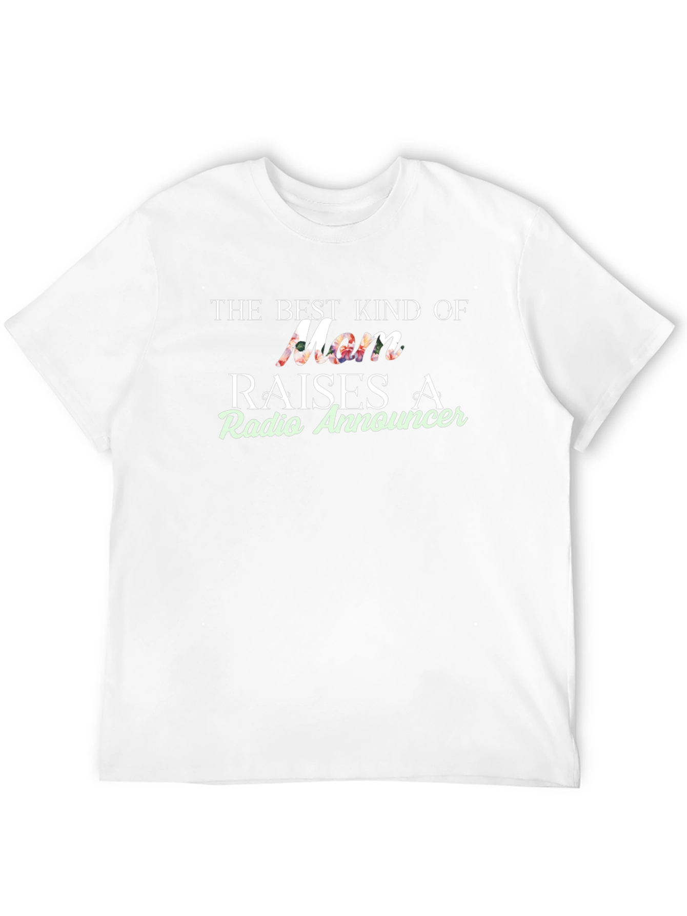 Best Mom Radio Announcer Black Graphic T-Shirt
