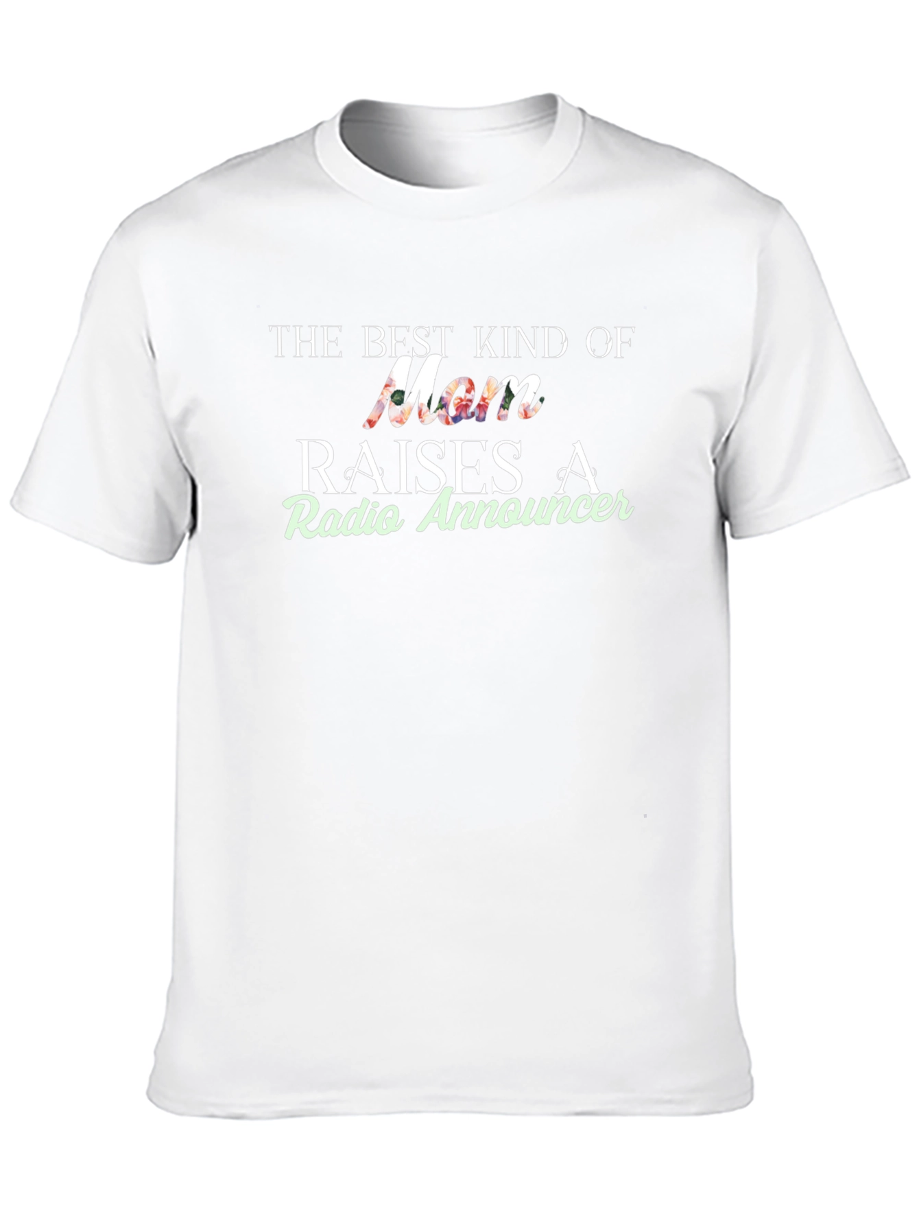 Best Mom Radio Announcer Black Graphic T-Shirt