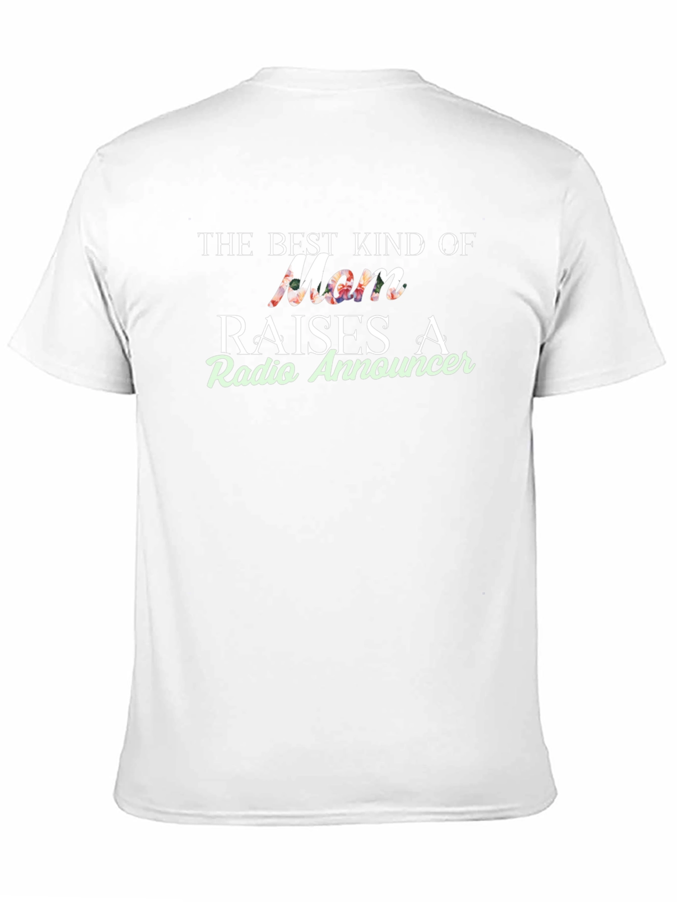 Best Mom Radio Announcer Black Graphic T-Shirt