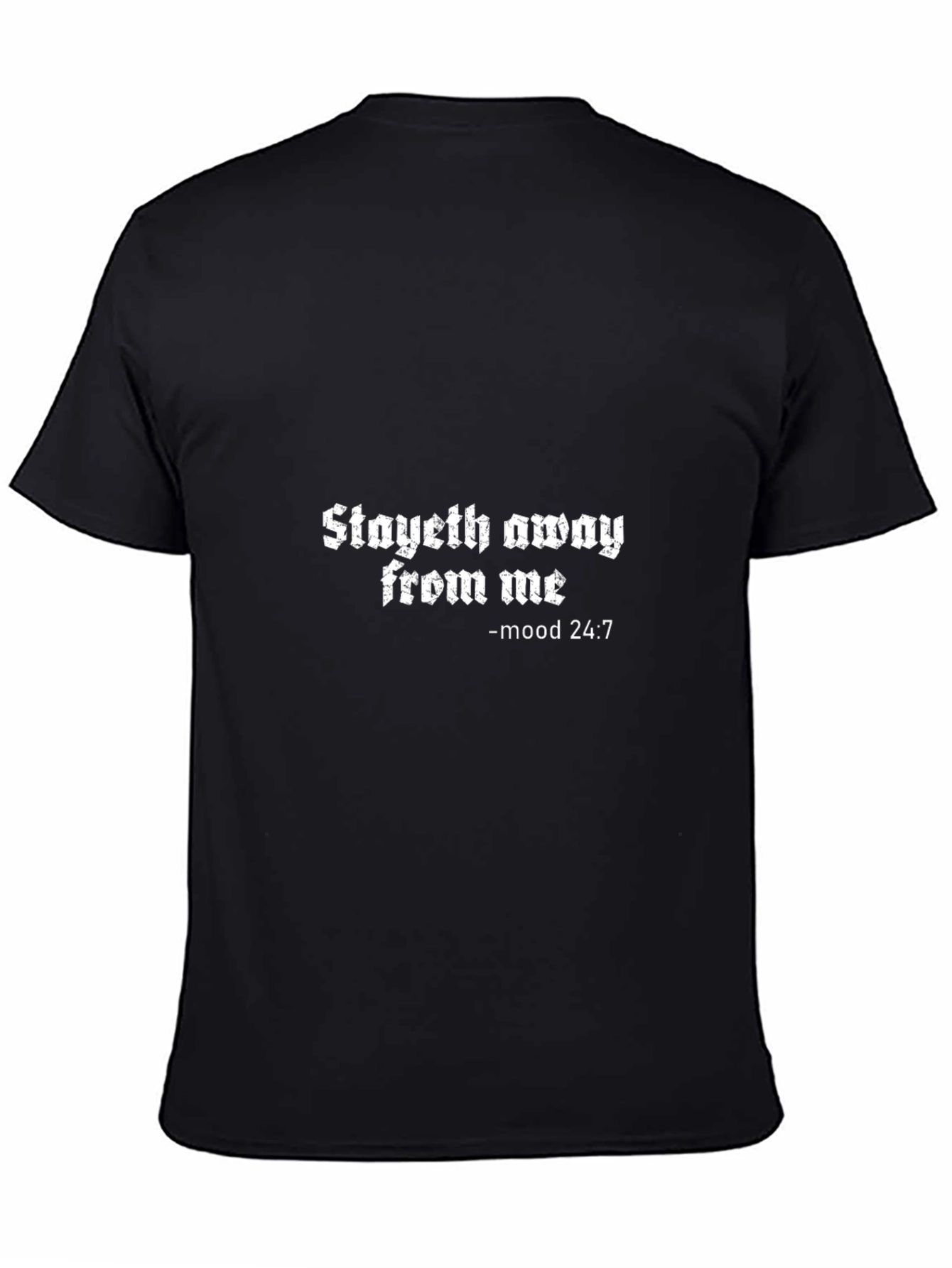 Stayeth Away Black Graphic Tee