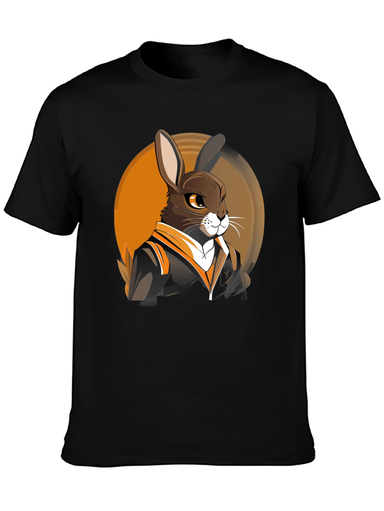 Cool Rabbit Graphic Tee - Black