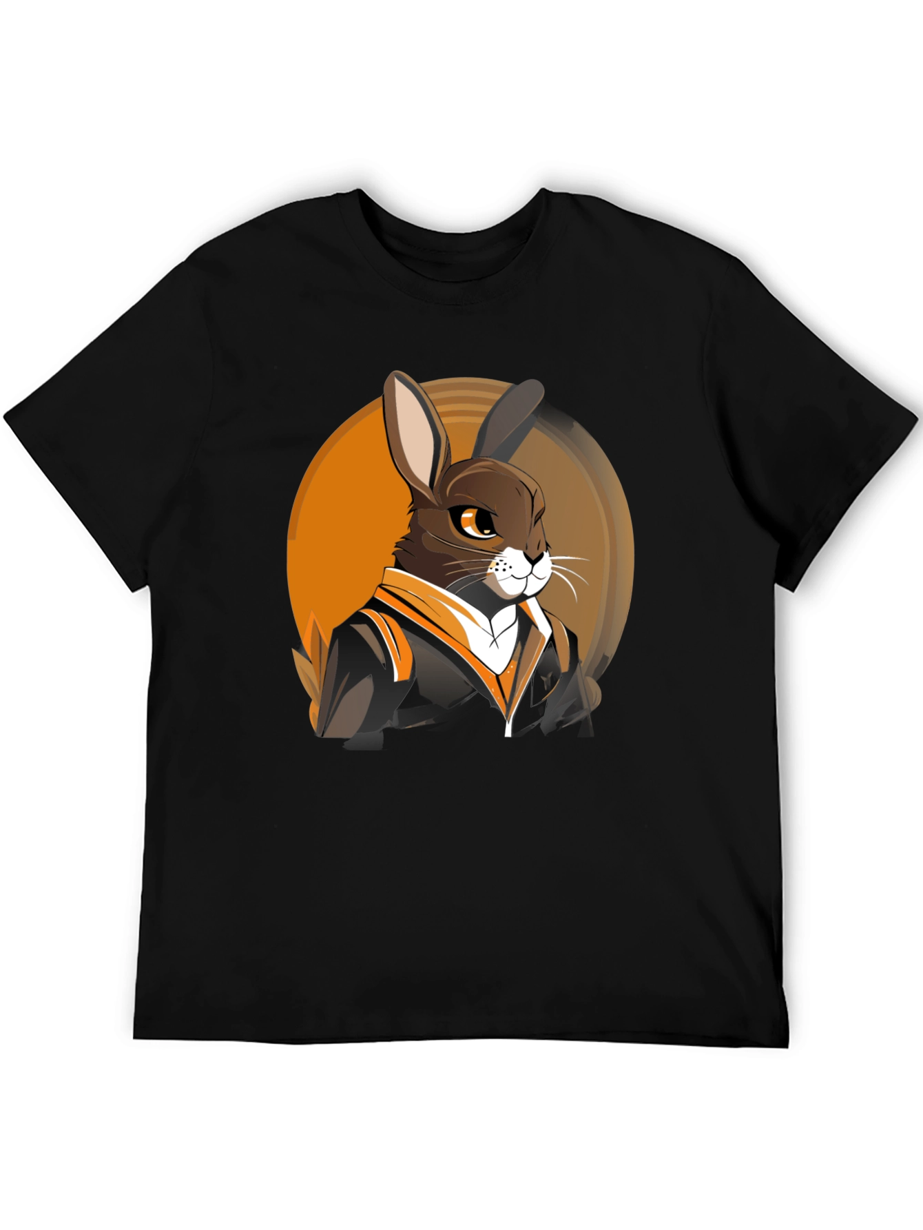 Cool Rabbit Graphic Tee - Black