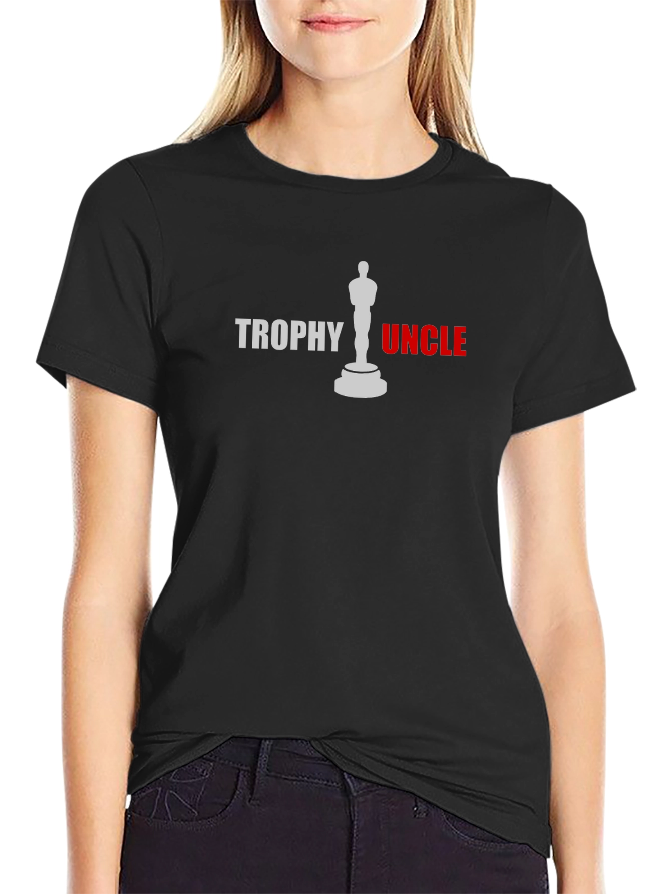 Trophy Uncle T-Shirt - Black Novelty Tee
