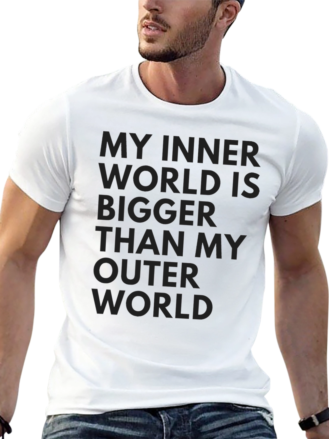 Inner World T-Shirt - Mens Black Graphic Tee
