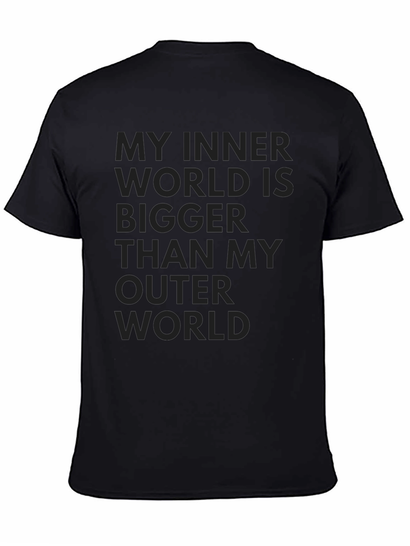 Inner World T-Shirt - Mens Black Graphic Tee
