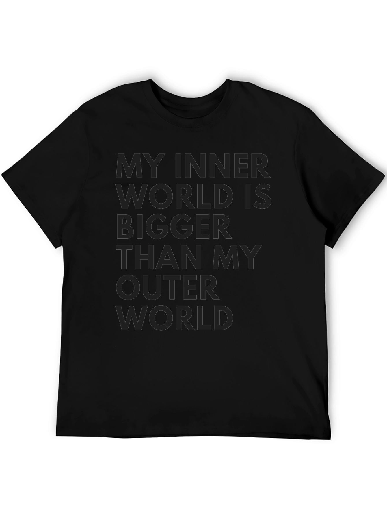 Inner World T-Shirt - Mens Black Graphic Tee