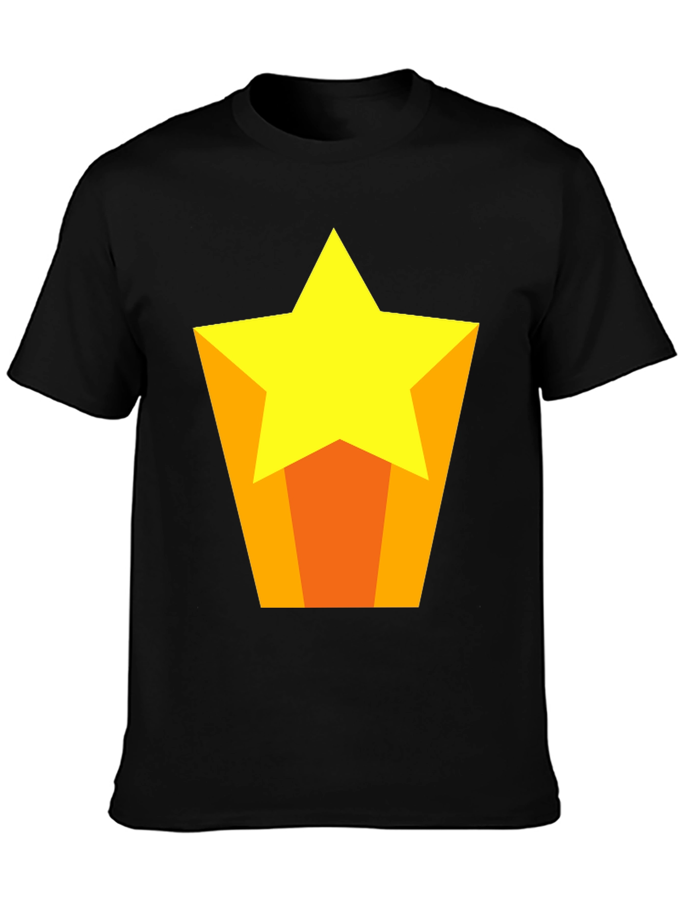 Star Graphic Tee - Casual Black T-Shirt